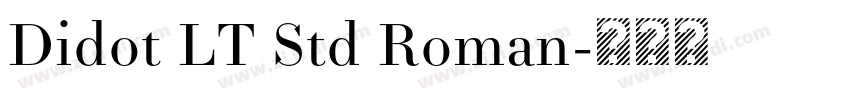 Didot LT Std Roman字体转换